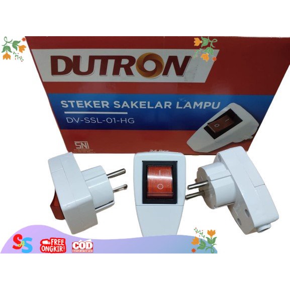 STEKER COLOKAN DUTRON SAKLAR SAKELAR LAMPU SWITCH DUTRON MDL BROCO SAS SAKLAR LAMPU COLOKAN DUTRON P