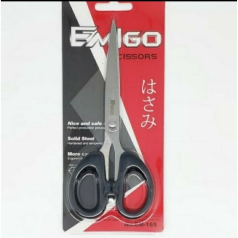 

gunting kertas besar hitam 16 cm stainless stell