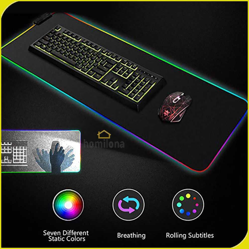 TaffGO Gaming Mouse Pad Glowing RGB LED High Precision