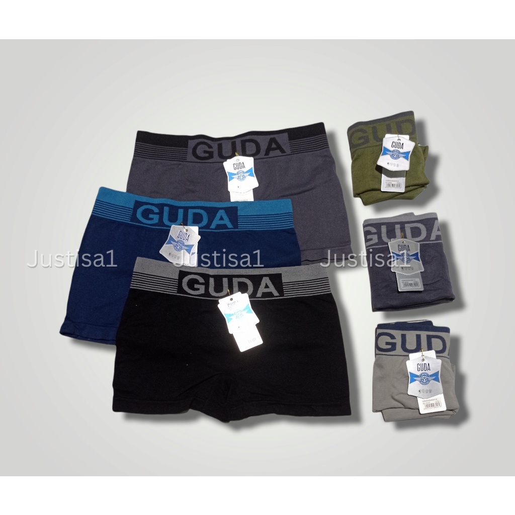 COD,, BOXER GUDA, Per 3 Pcs Boxer Pria Dewasa / Boxer Laki Laki, Kwalitas Premium Berkualitas