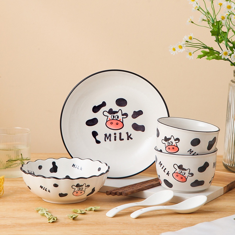 Piring Keramik Korea Super Cute Kelinci Ukuran 20 cm