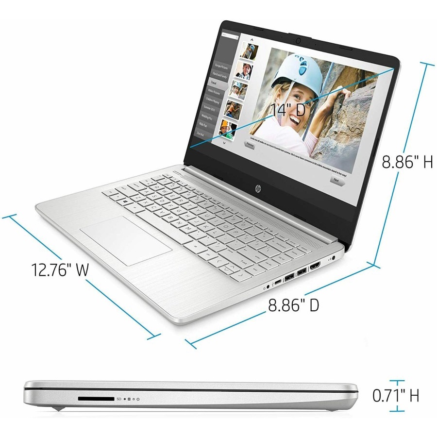 HP 14s DQ5001TU - Intel Core i5 1235U 8GB 512GB SSD IRISXE Win11+OHS 14&quot; FHD IPS FingerPrint BACKLIT