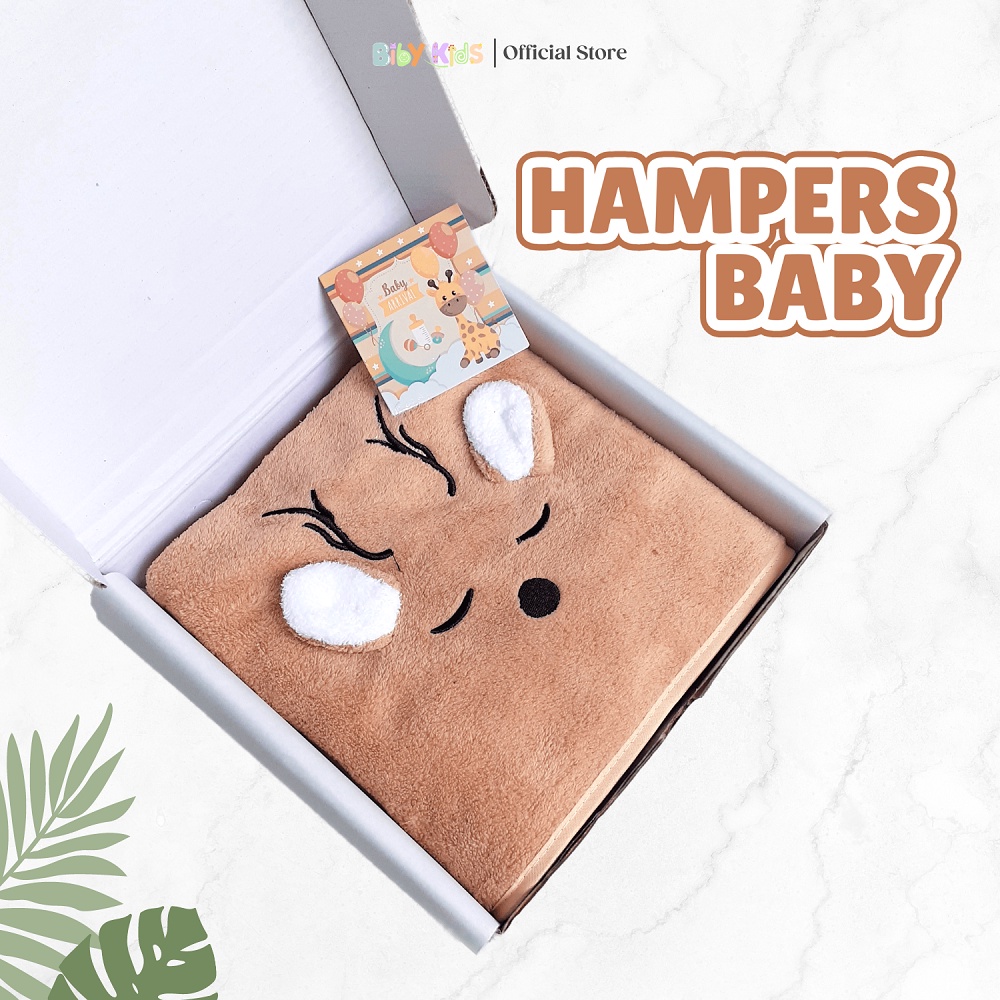 Hampers Bayi Newborn Kado Kelahiran Perempuan Laki Laki Gift Set Baby Boy Girl Hamper Handuk Microfiber Karakter Lucu Murah Paket Perlengkapan Bayi