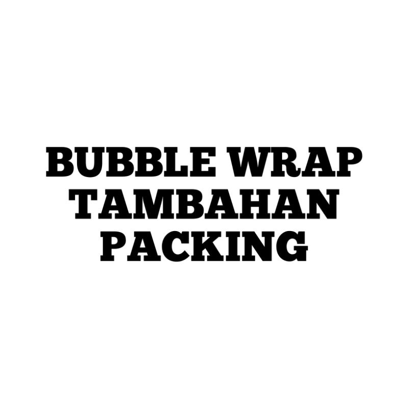 

[LUCU-LUCU] BUBBLE WRAP TAMBAHAN PACKING