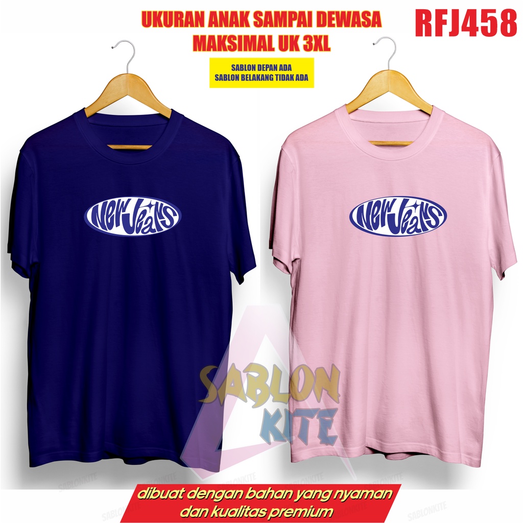 Kaos kpop girlband NewJeans logo RFJ458