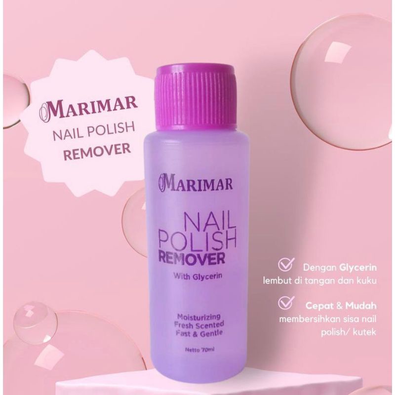 MARIMAR Nail Polish Remover | ❤ jselectiv ❤ Pembersih Kutek (Aseton) MARIMAR - ORI✔️BPOM✔️MURAH✔️COD✔️