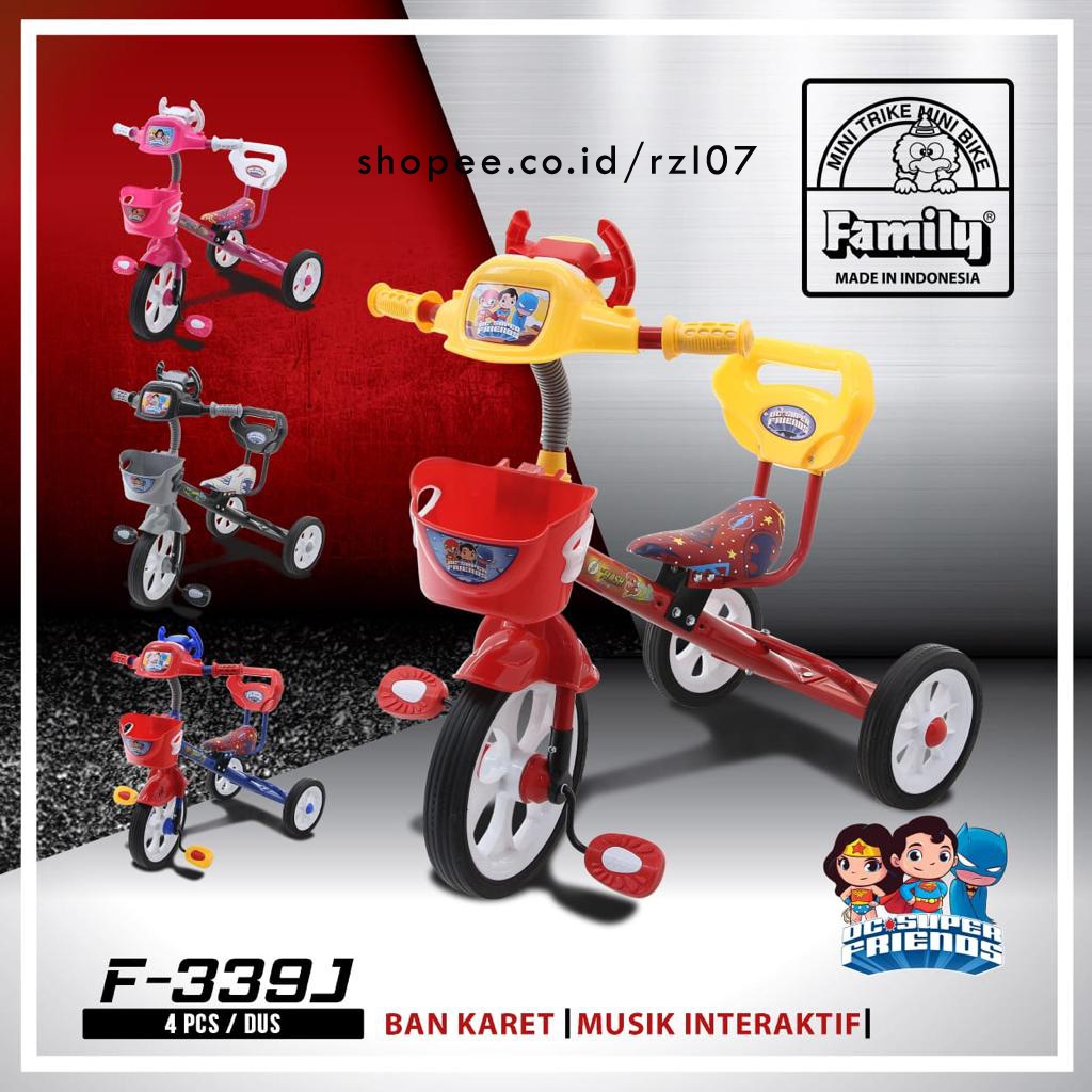 GOSEND SMG Tricycle Family 339J sepeda sinchan anak bayi