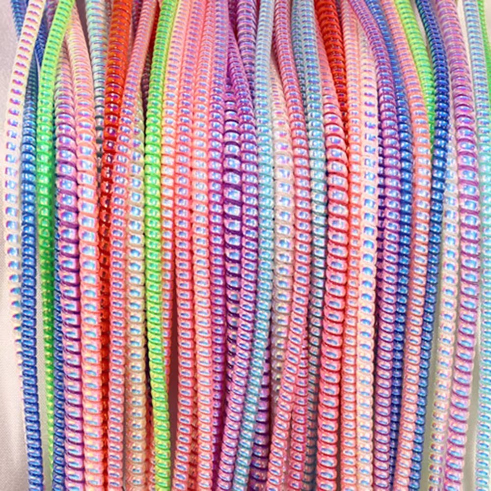 Pelilit Kabel Metalic 1.4 Meter Pelilit Kabel Spiral Warna Metalic Pelindung Kabel Charger Cable Saver Universal