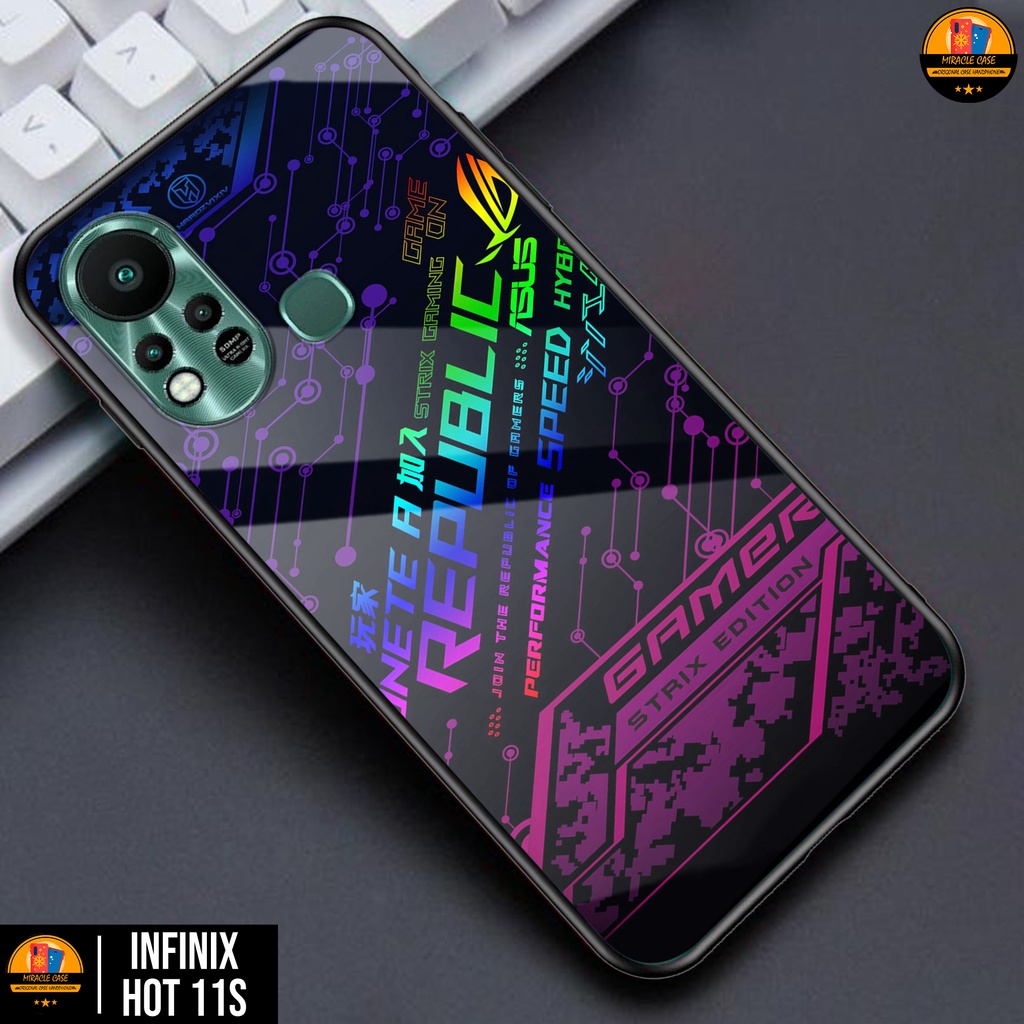 Case INFINIX HOT 11S - Casing INFINIX HOT 11S Terbaru 2022 MIRACLE CASE [ ROG ] Silikon INFINIX HOT 