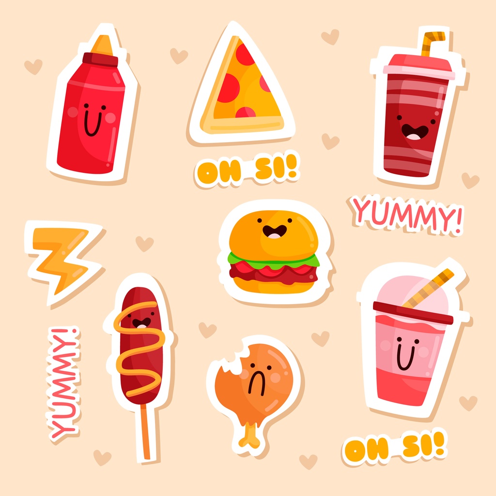 

Sticker Food #1 / Stiker Diary / Stiker tumblr / stiker laptop / Planner / Notebook / Jurnal / Scrapbook/ stiker handphone