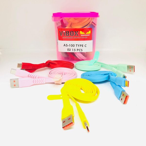Kabel Data VIBOX AS100 3.A Kabel Charger 1 Meter Micro Type-C