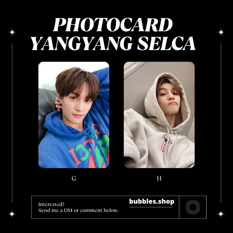 PHOTOCARD UNOFFICIAL YANGYANG WAYV SELCA