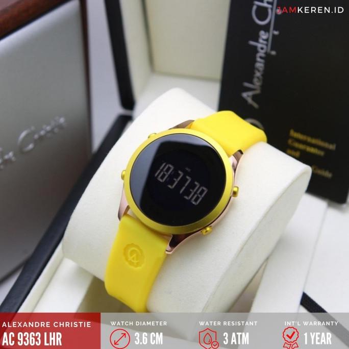 Jam Tangan Wanita Alexandre Christie AC 9363 Digital Rubber Strap ---NEW---