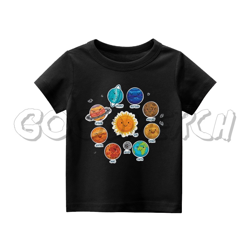 BAJU ANAK KAOS ANAK TATA SURYA PLANET GALAXY