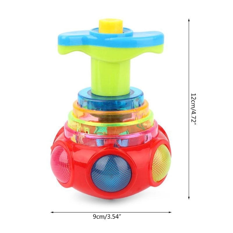 Mary Spinning Top Colorful Flash Led Light Spinning Top Lase Music Gyroscope Kid Luminous Music Gyro Anak Hadiah Natal