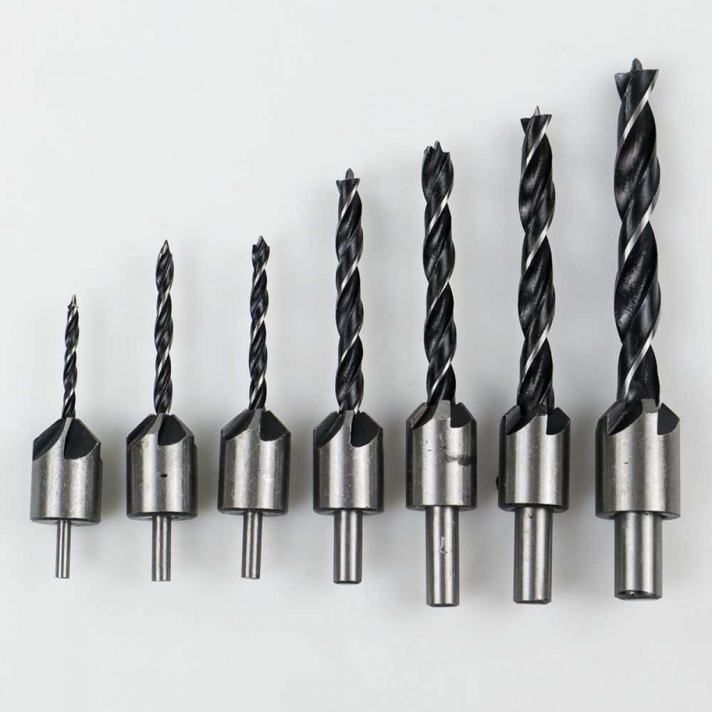 Mata Bor Drill Bit Countersink Taffware HSS 3-10mm 7 PCS