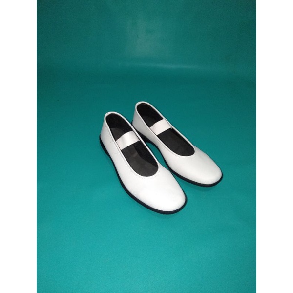 Sepatu CG drumband putih / Sepatu bendera drumband putih