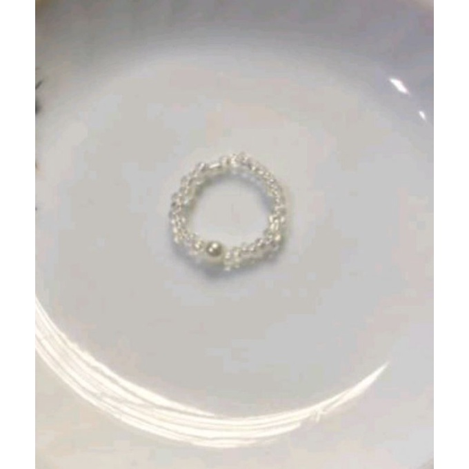 Ring Manik Pearl/ Beads Idol K-pop