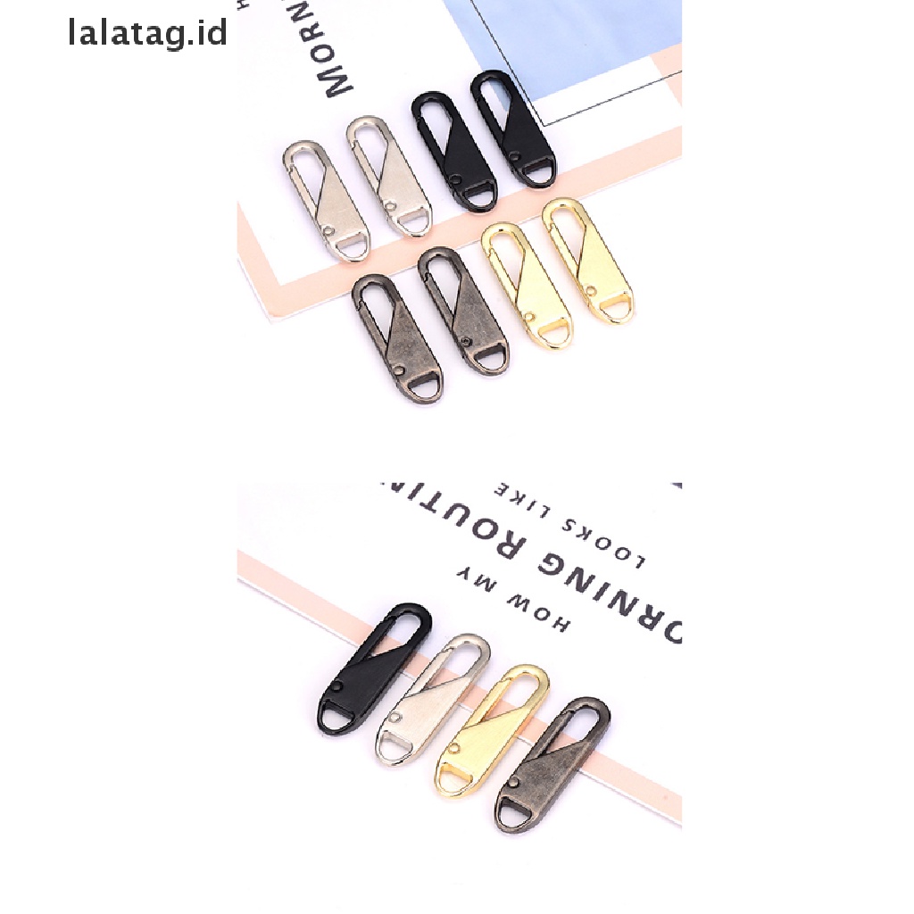 [lalatag] 8pcs Penarik Resleting Universal Bahan Alloy Untuk Fixer Ritsleting Pakaian Ritsleting Yang Dapat Dilepas [ID]