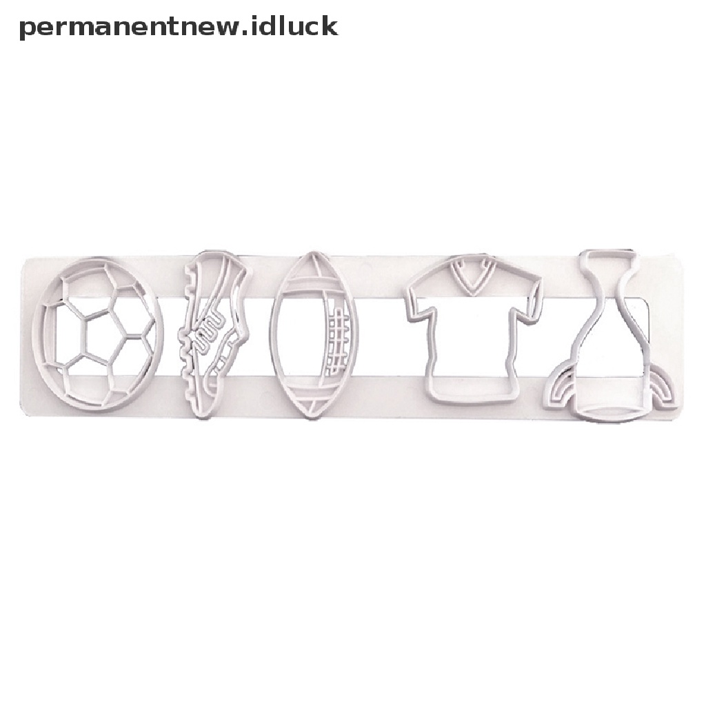 [luckypermanentnew] Football Sport Cookie Cutter DIY Alat Kue Dunia Kup Kue Sepak Bola Cookie Biskuit Embos Fondant Clay Pring Cetakan [ID]