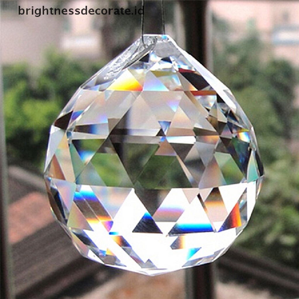 [Birth] 20mm Kristal Bening Lighg Bola Prisma Gantung Liontin Pernikahan Tirai Dekorasi Prisma Bola Lighg Kristal Bening 20mm Gantung Liontin Wedding Tirai Dekor2017 Kriting Bening 20mm