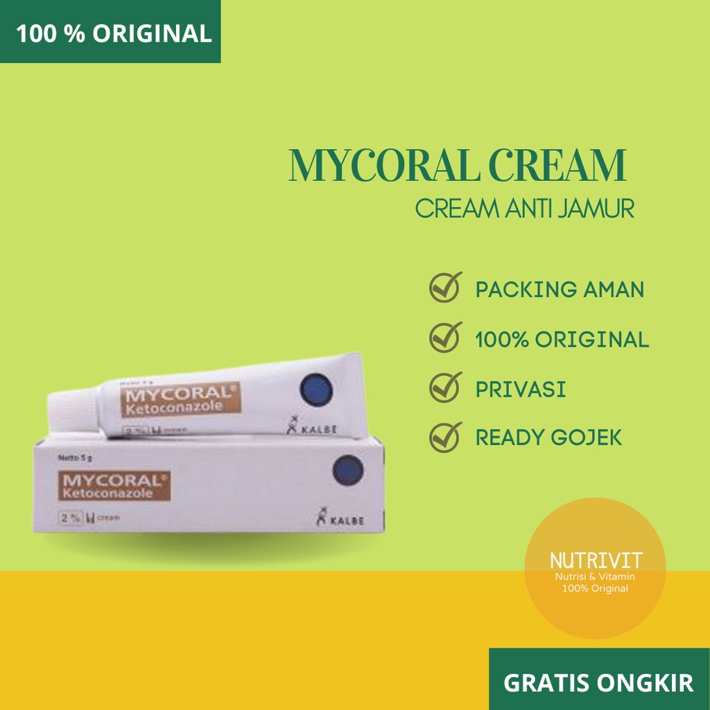 MYCORAL CREAM 5 GRAM ANTI JAMUR