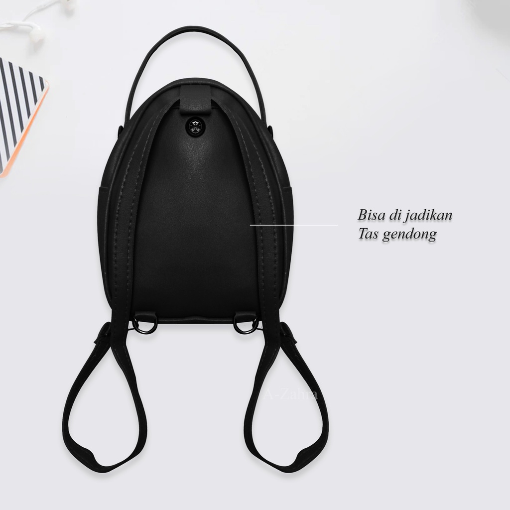 A-ZAHRA 401 BACKPACK MULTIFUNGSI / RANSEL MINI CASUAL (FREE GANTUNGAN)