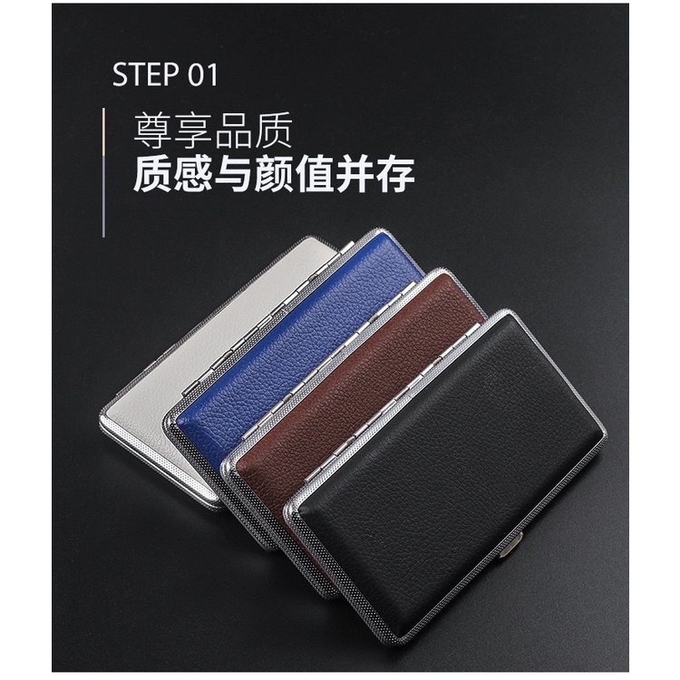 KOTAK ROKOK KRETEK FILTER MILD SLIM PANJANG 12CM BAHAN METAL DENGAN PENJEPIT