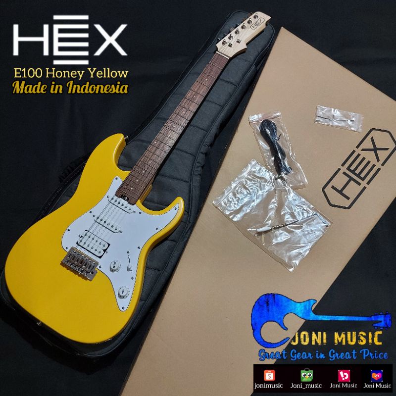 Gitar HEX E100 Stratocaster Style free GIGBAG Original