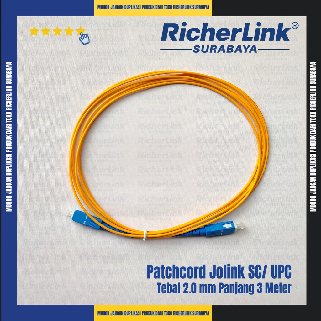 Jolink Patchcord SC / UPC /2 mm / 3 Meter