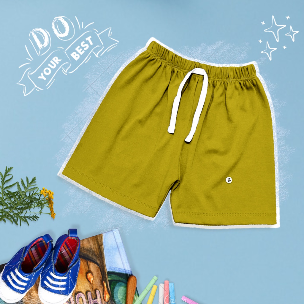 Celana Pendek Anak 0-3 tahun Tali Cotton Short Pants/ Celana Kolor Anak Laki-laki dan Perempuan - AMR211