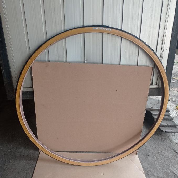 ban luar sepeda 700c 700 x 25/25c 700x25 700x25c kenda gum tan wall