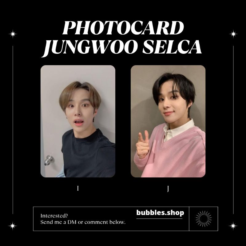 PHOTOCARD UNOFFICIAL JUNGWOO NCT SELCA