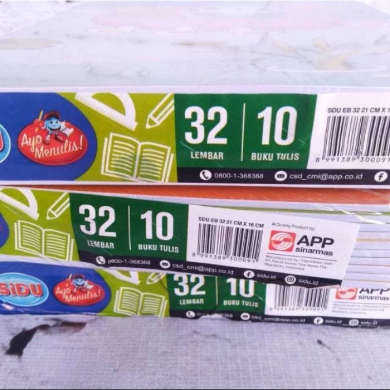 

buku tulis sinar dunia / sidu 32 lembar
