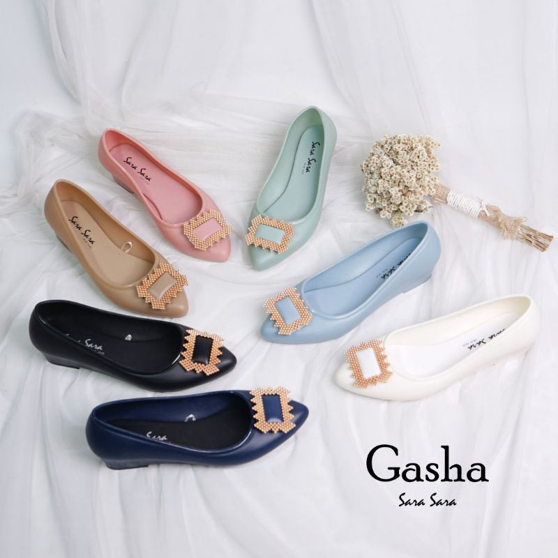 sara sara gasha/sepatu wanita flat sara sara gasha