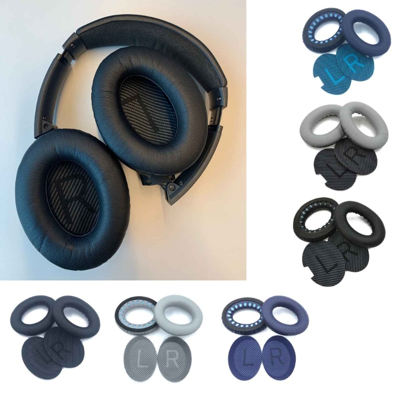 Zzz Earpads Bantal Telinga Untuk QC25 QC35 Tenang Headset Ear Pad Lembut Nyaman Memory Foam Protein Kulit Tahan Debu Earca