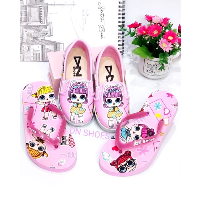 Sepatu Anak Paket Sepatu Anak Perempuan Paket Sepatu Sandal Anak Paket Sepatu Murah Karakter Lol Pink Wow