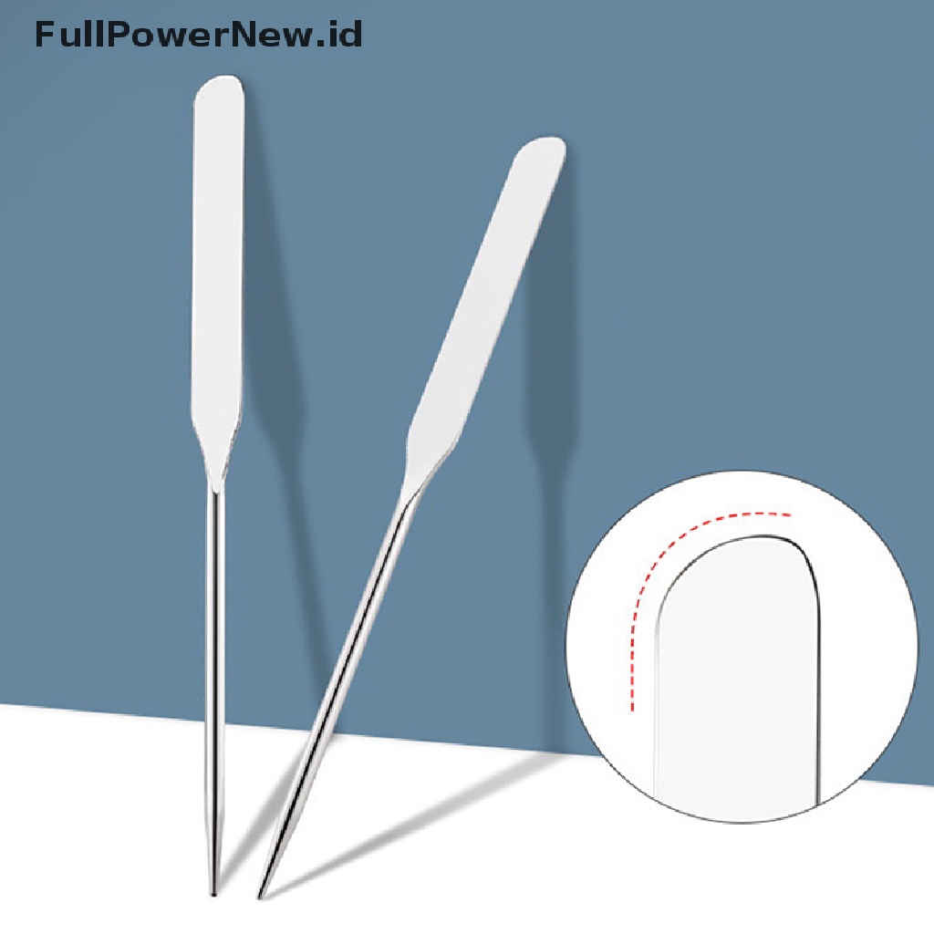Power Spatula Toner Makeup Dual Head Stainless Steel Dengan Stik Pencampur Tas PU ID