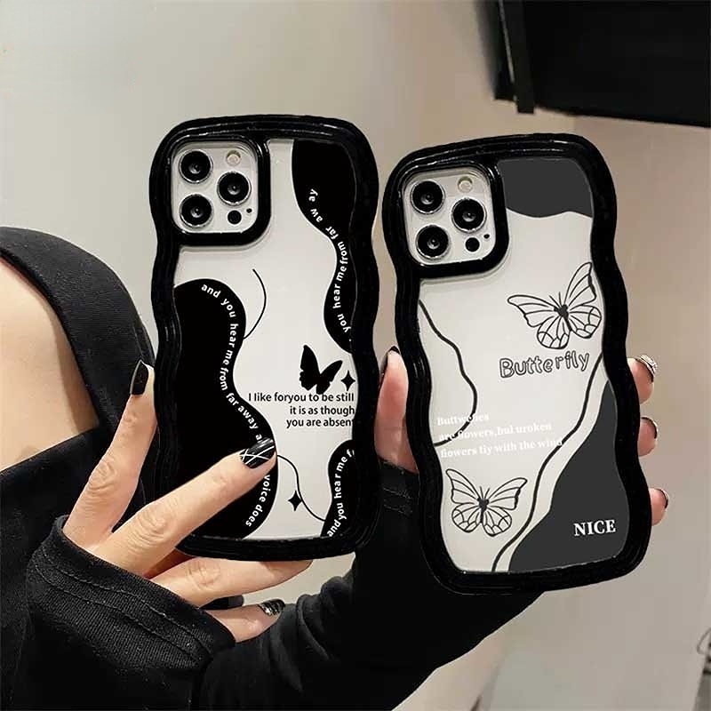 Case Motif Kupu-Kupu VIVO Y02 Y16 Y22 Y35 Y22S Y33S Y21T Y21S Y33S Y11 Y12 Y15 Y17 Y12S Y12A Y15S Y15A Y20S Y20i Y19 Y91C Y30 Y50 V25 V25E Fashion Halus Kreatif Silicone Case