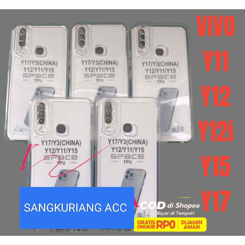 Softcase Slicon Bening Transparan hp  VIVO Y11/Y12/Y12i/Y15/Y17