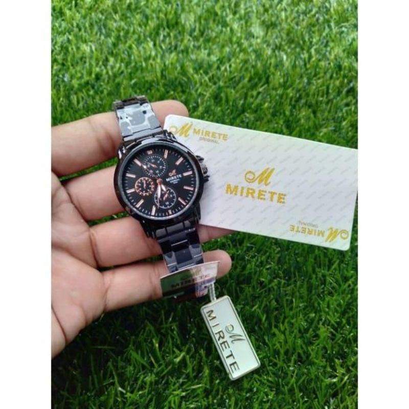 Jam Tangan Wanita Mirete Original Rantai stainless Steel Tahan Air Bestseller Free Batrai Cadangan / Jam Tangan Kasual Wanita Analog Import Mewah Elegan Sporty / Jam Tangan Cewek Original Berkualitas Water Resistant