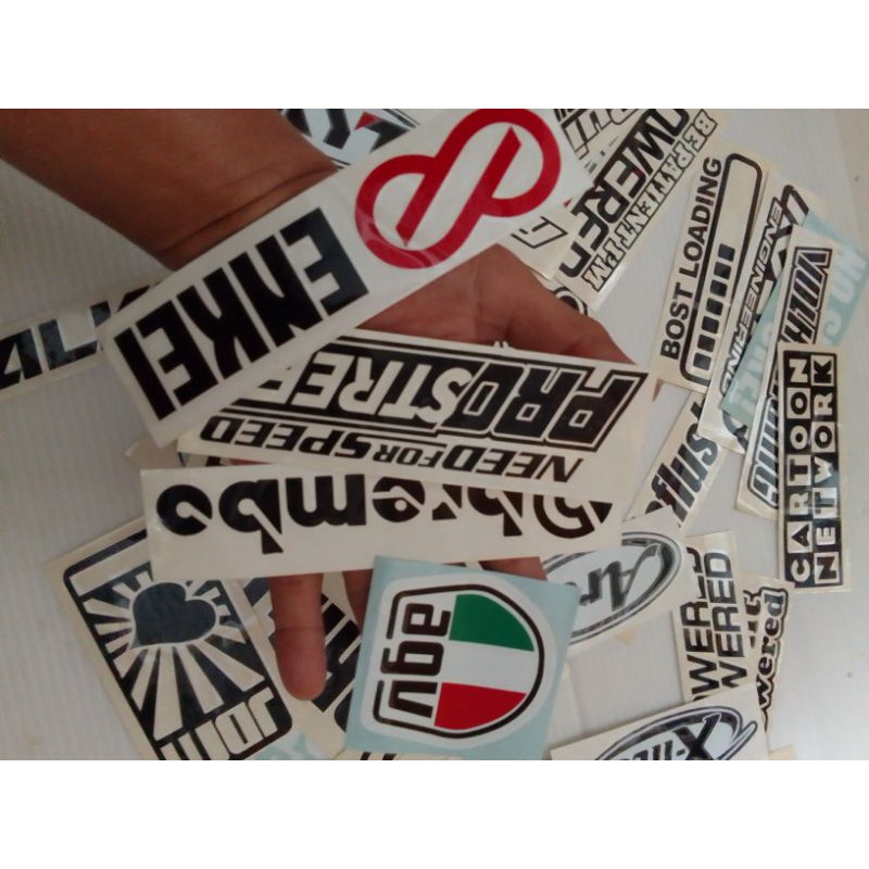 STIKER CUSTOM LOGO HELM BRAND STIKER CUSTOM