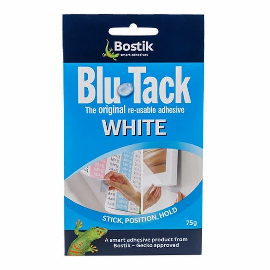 

Rewa Bostik Blu Tack White Blue Original Reusable Lem Perekat Serbaguna