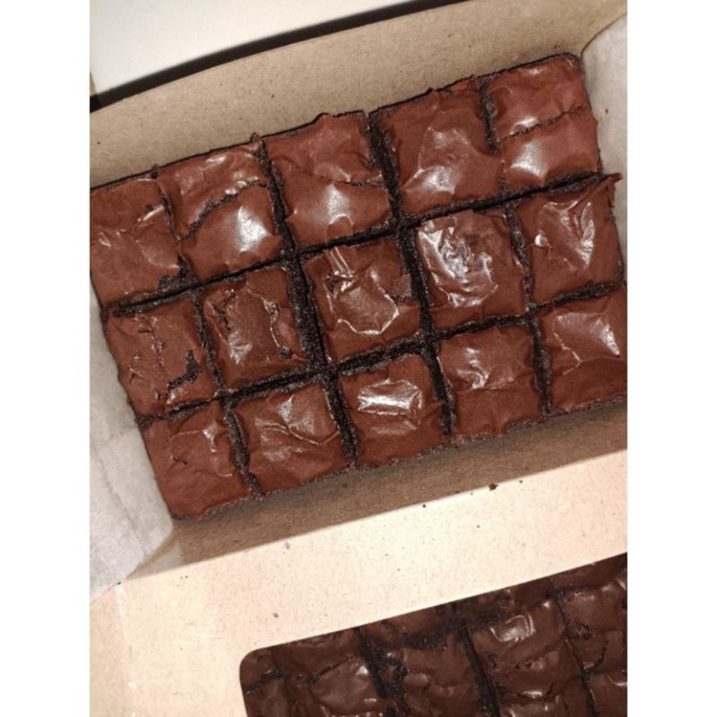 

Brownies coklat tanpa toping