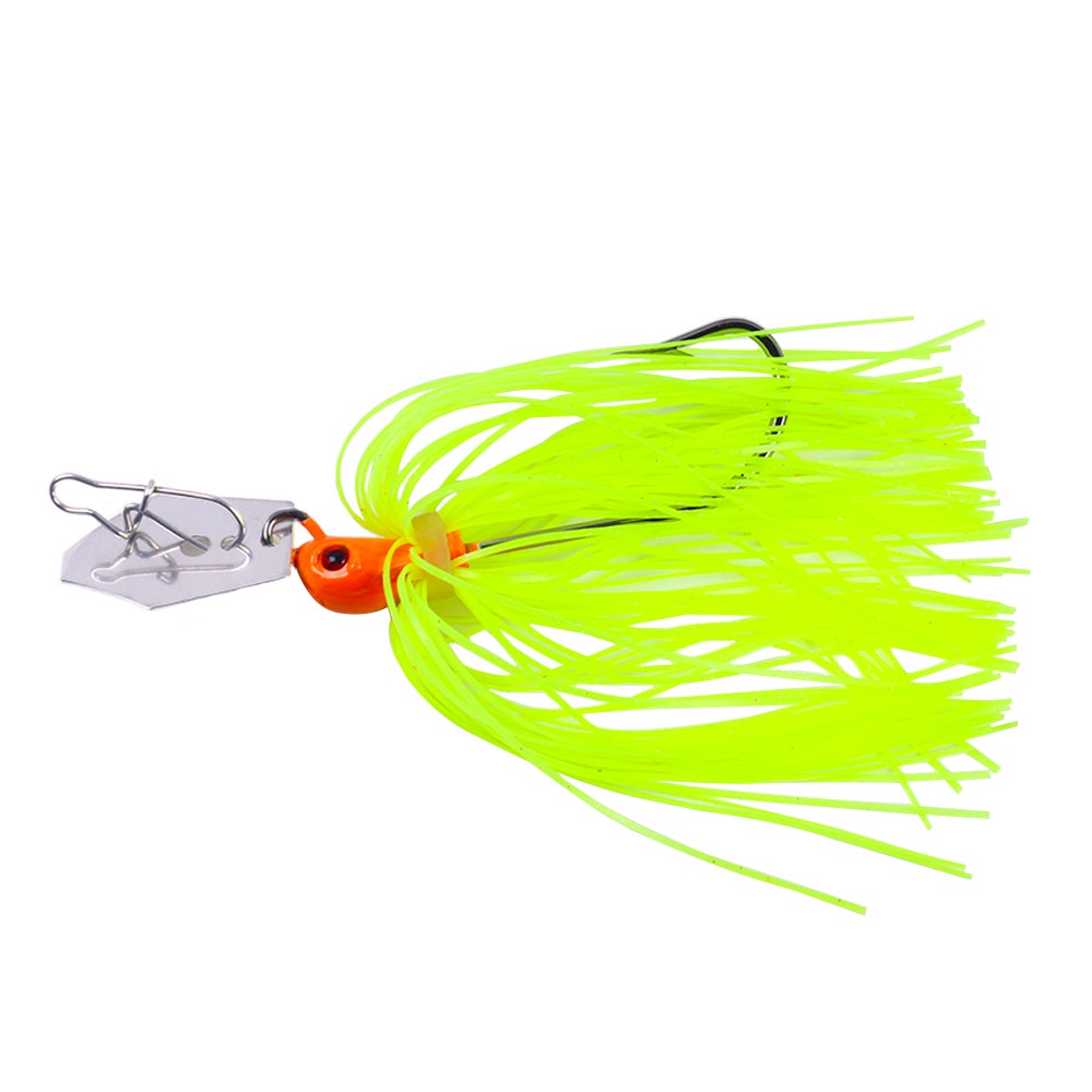 Hengjia 1Pcs Chatter Umpan Salmon spinner Bahan Metal Ukuran Tanpa Gulma Umpan Pancing Buzzbait wobbler 8CM/10.8G Chatterbait Untuk Bass Pike walleye Ikan