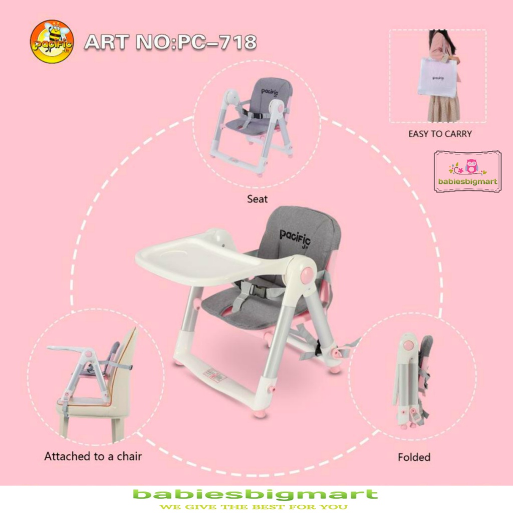 Pacific PC 718 Booster Seat Chair Kursi Makan Bayi