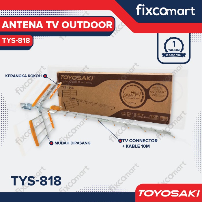 Antena TV Digital OUTDOOR TOYOSAKI TYS 818