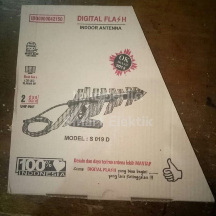 Antena Antena Tv Flash S 019 D Digital Indoor/ Dalam Led Lcd New