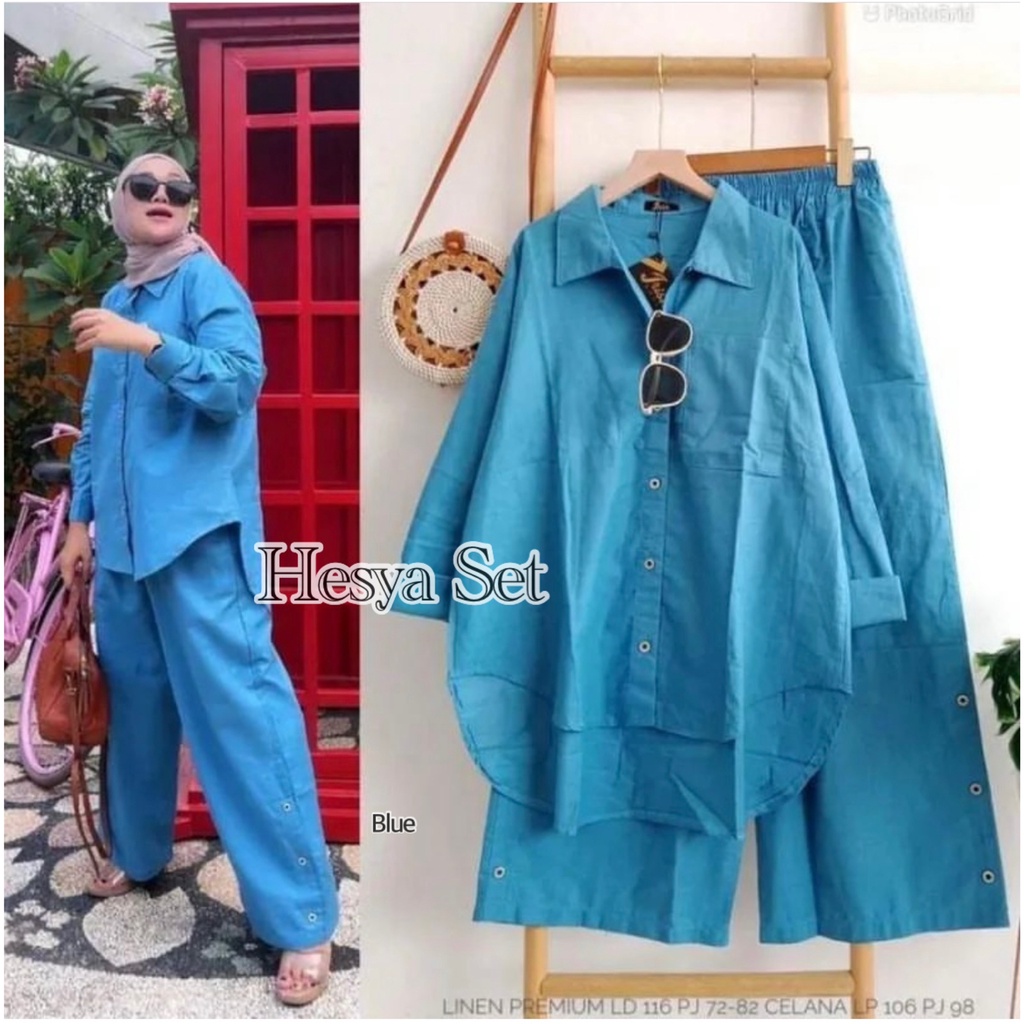 HESYA SET/ONE SET WANITA TERBARU 2023/ONE SET/SETELAN WANITA/ONE SET HIJAB/ONE SET KEKINIAN/ONE SET 