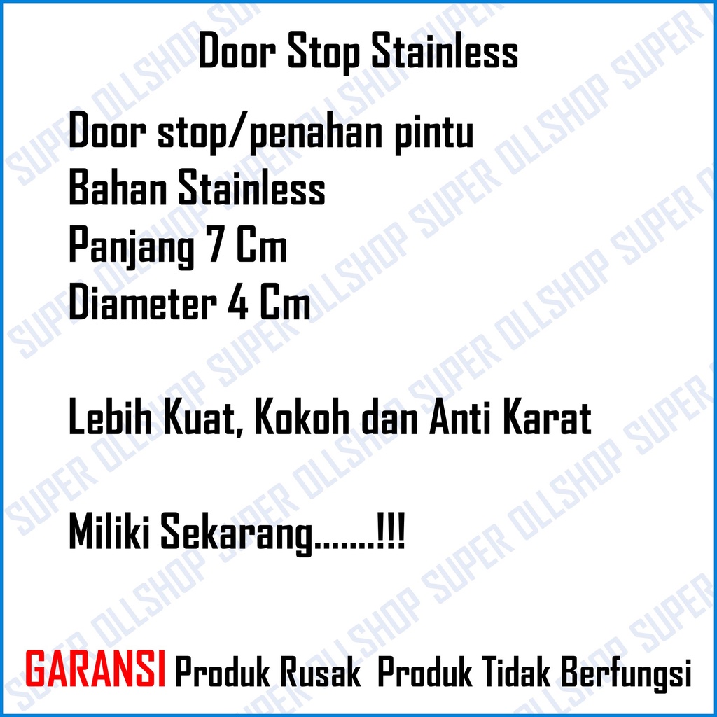 Penahan Pintu Magnet Door Holder Stop Stainless / Door Stop Stainless Steel Penahan Pintu / Magnet Doorstop